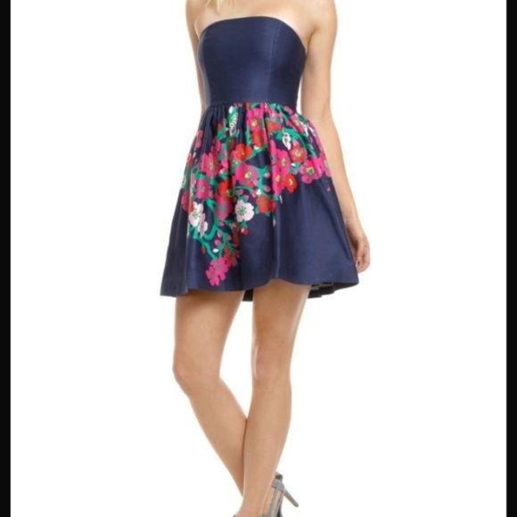 Lily Pulitzer Dresses & Skirts - LILY PULITZER  CHERRY MINE  PLUS SIZE STRAPLESS COCKTAIL DRESS 14